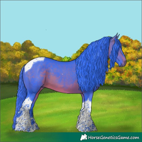 Horse Color:Watercolor Brown Tobiano