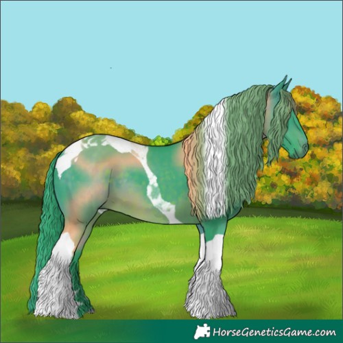 Horse Color:Watercolor Brown Tobiano