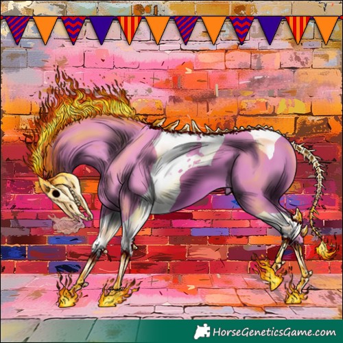 Horse Color:Watercolor Brown Tobiano
