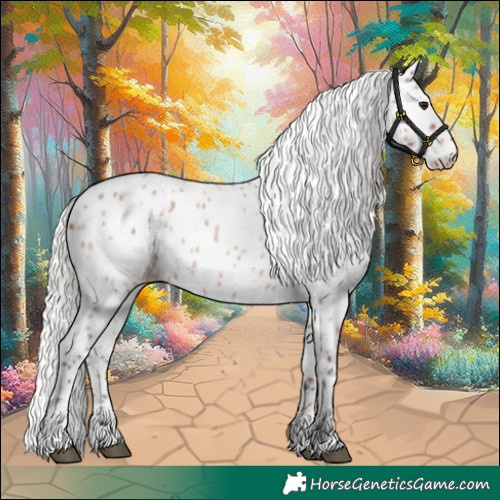 Horse Color:Silver Bay Roan Appaloosa 
