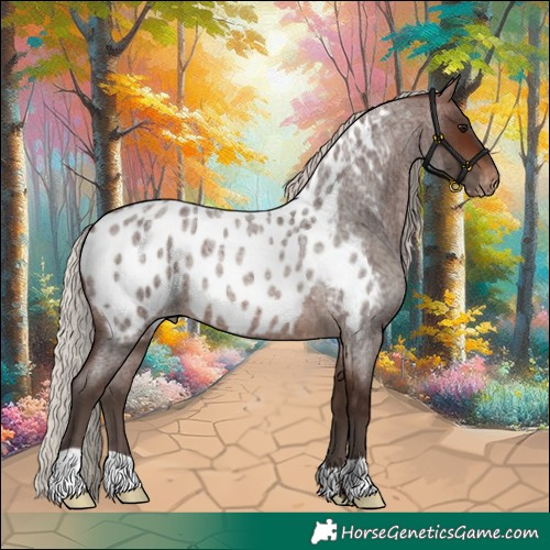 Horse Color:Silver Brown Roan Appaloosa