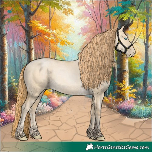 Horse Color:Buckskin Pearl Dun Rabicano 