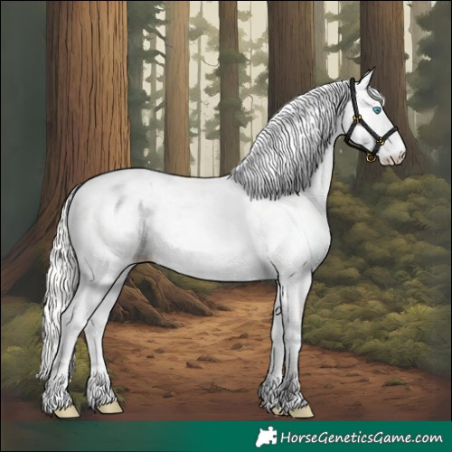 Horse Color:Silver Buckskin Pearl Dun Sabino