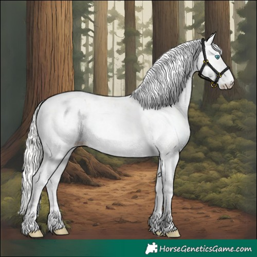 Horse Color:Silver Buckskin Pearl Dun Sabino Rabicano 