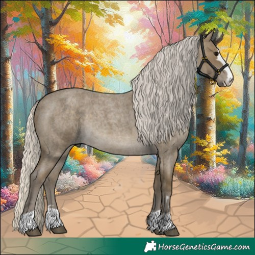 Horse Color:Silver Smoky Blue Roan 