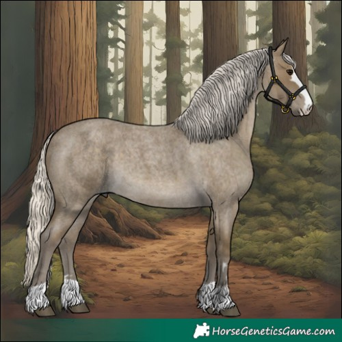 Horse Color:Silver Smoky Blue Roan 