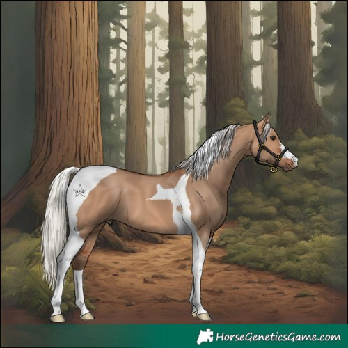Horse Color:Silver Bay Dun Tobiano 
