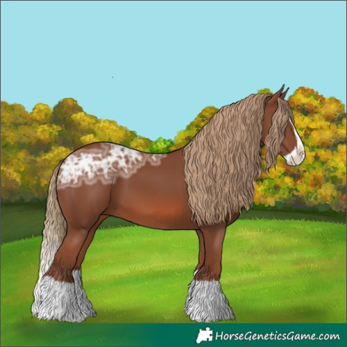Horse Color:Chestnut Ice Splash