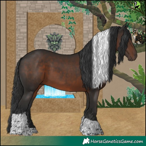 Horse Color:Liver Chestnut Tobiano 