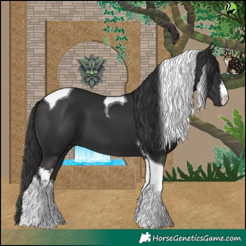 Horse Color:White Spotted Liver Chestnut Tobiano