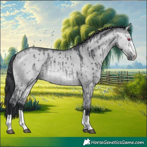 Horse Color:Bay Chinchilla Dun Brindle