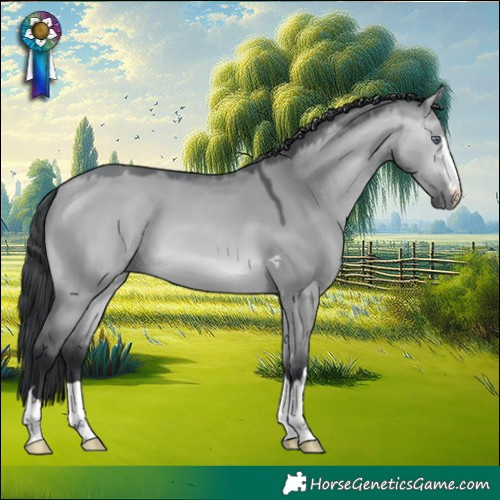 Horse Color:Bay Chinchilla Dun