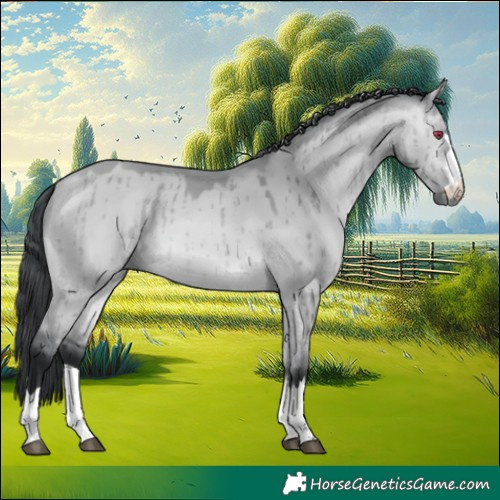 Horse Color:Bay Chinchilla Dun Brindle