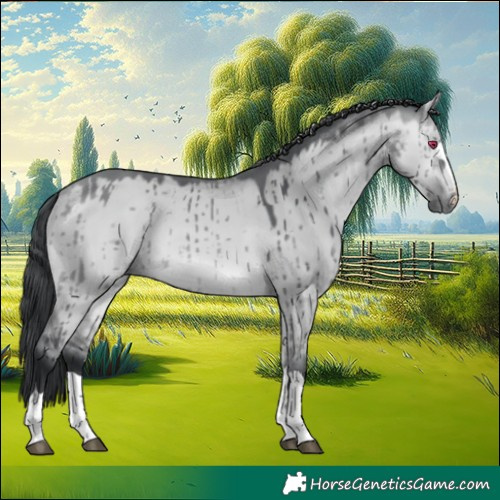 Horse Color:Bay Chinchilla Dun Brindle