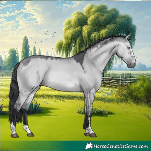 Horse Color:Bay Chinchilla Dun 