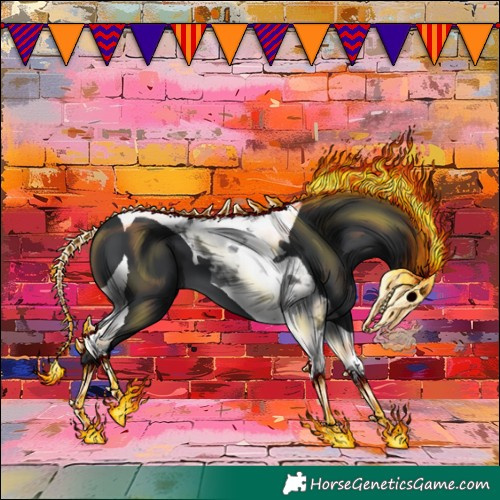 Horse Color:Black Tobiano