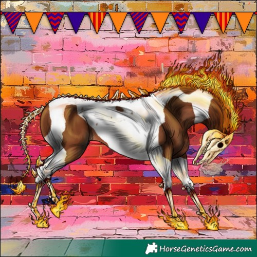 Horse Color:Chestnut Tobiano