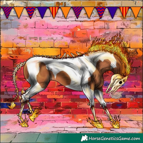 Horse Color:Chestnut Tobiano 