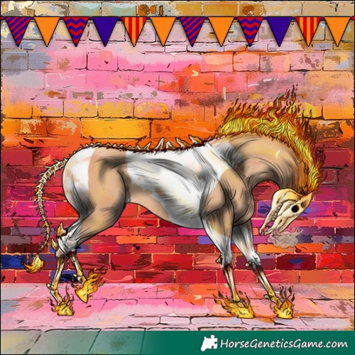 Horse Color:Gold Champagne Tobiano
