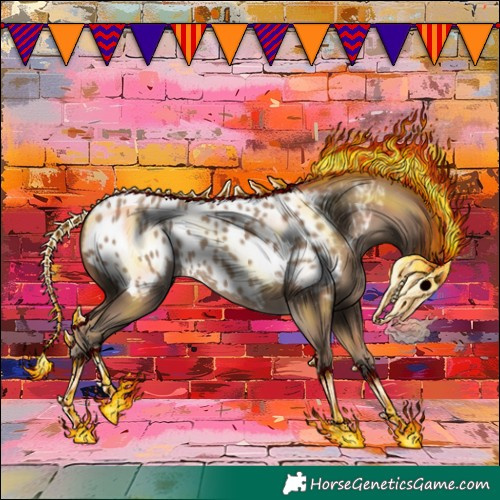 Horse Color:Classic Champagne Near Leopard