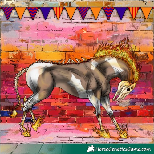 Horse Color:Classic Champagne Tobiano