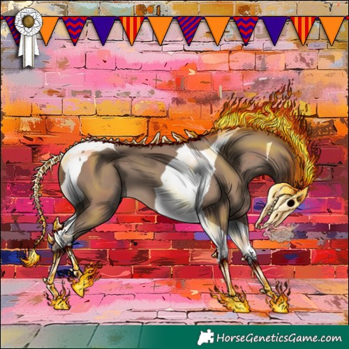 Horse Color:Classic Champagne Tobiano