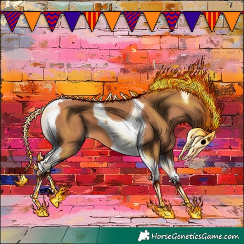 Horse Color:Chestnut Tobiano