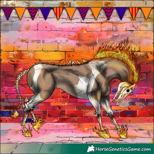 Horse Color:Classic Champagne Tobiano