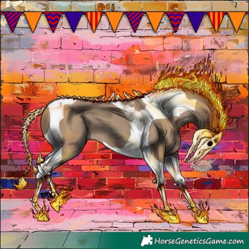 Horse Color:Classic Champagne Tobiano 