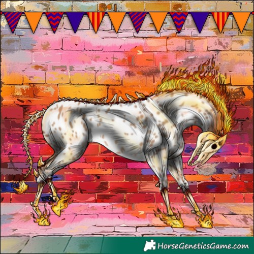 Horse Color:Amber Champagne Leopard 