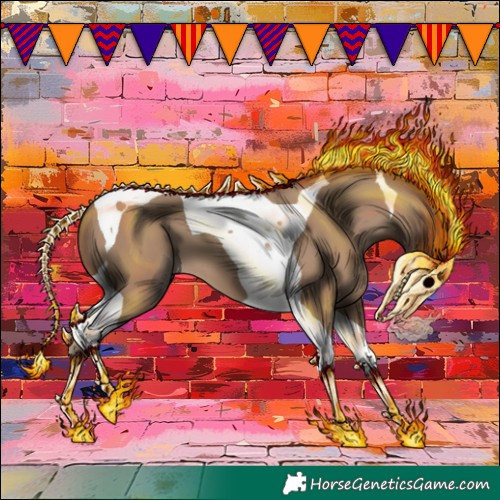Horse Color:Classic Champagne Tobiano