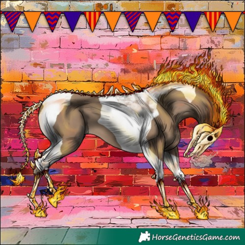 Horse Color:Classic Champagne Tobiano 