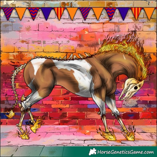 Horse Color:Chestnut Tobiano 