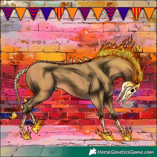 Horse Color:Watercolor Amber Champagne