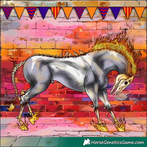 Horse Color:Watercolor Sable Champagne Tobiano
