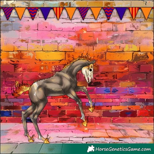 Horse Color:Classic Champagne Tobiano