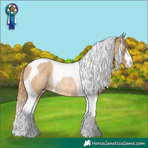 Horse Color:Red Dun Tobiano Rabicano Brindle 