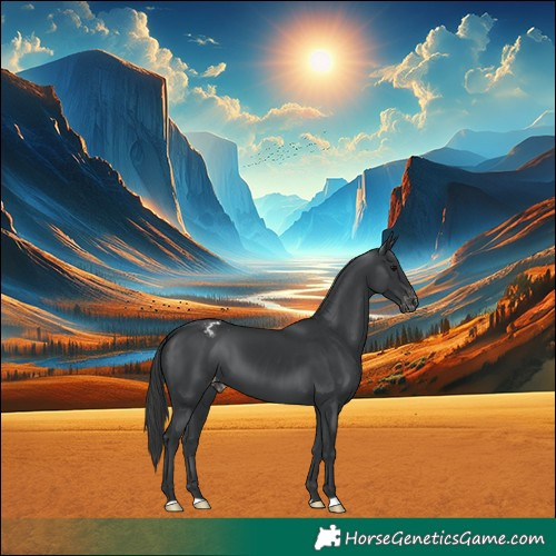 Horse Color:Black Snowcap
