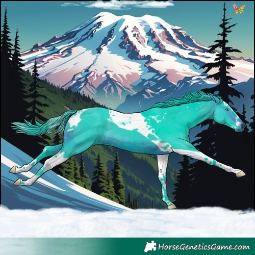 Horse Color:Watercolor Brown Splash Tobiano