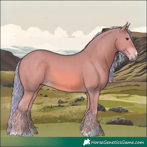 Horse Color:Watercolor Chestnut Mushroom 