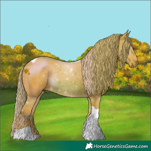 Horse Color:Watercolor Chestnut Tobiano Rabicano
