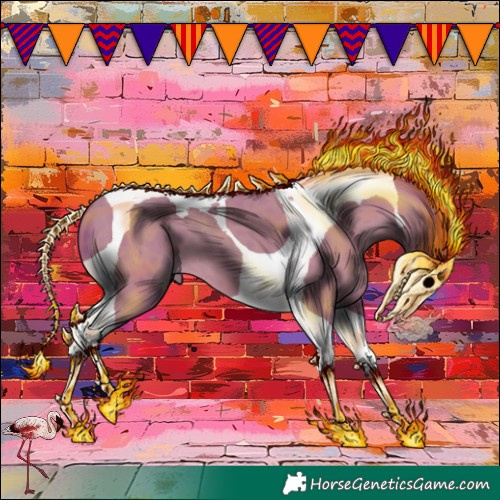 Horse Color:Watercolor Classic Champagne Tobiano