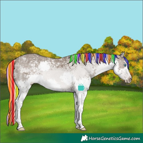 Horse Color:Painted Silver Grullo Ice Sabino Splash
