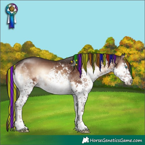 Horse Color:Painted White Spotted Liver Red Onyx Sabino Splash