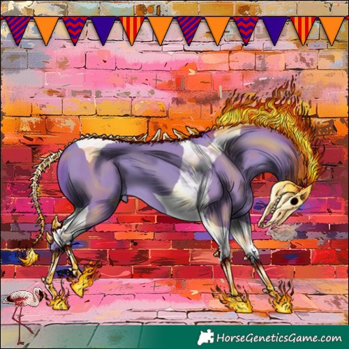 Horse Color:Watercolor Classic Champagne Tobiano