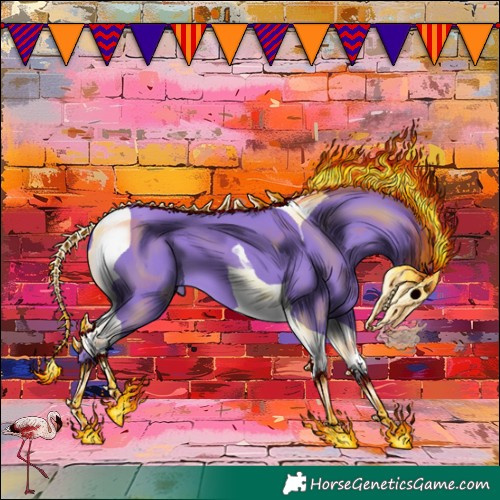 Horse Color:Watercolor Classic Champagne Tobiano