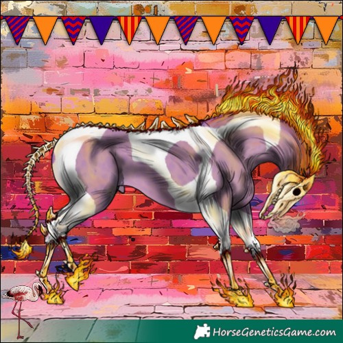Horse Color:Watercolor Classic Champagne Tobiano