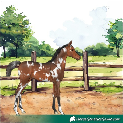 Horse Color:White Spotted Bay