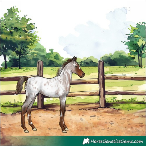 Horse Color:Gray White Spotted Red Roan Blanket 