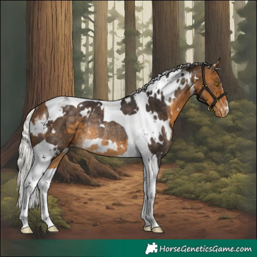 Horse Color:White Spotted Silver Buckskin Tobiano Varnish Rabicano
